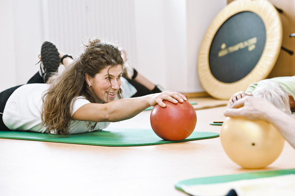 Gymnastik mit Ball