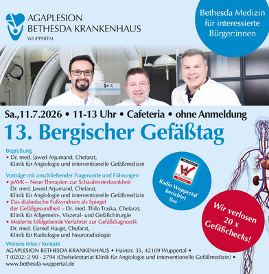 13. Bergischer Gefäßtag