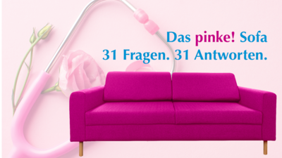 Das pinke! Sofa - 31 Fragen. 31 Antworten.