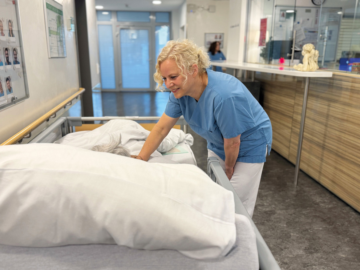 Orientierungshilfe am Bett