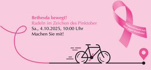 Einladungsflyer Radeln im Zeichen des Pinktober
